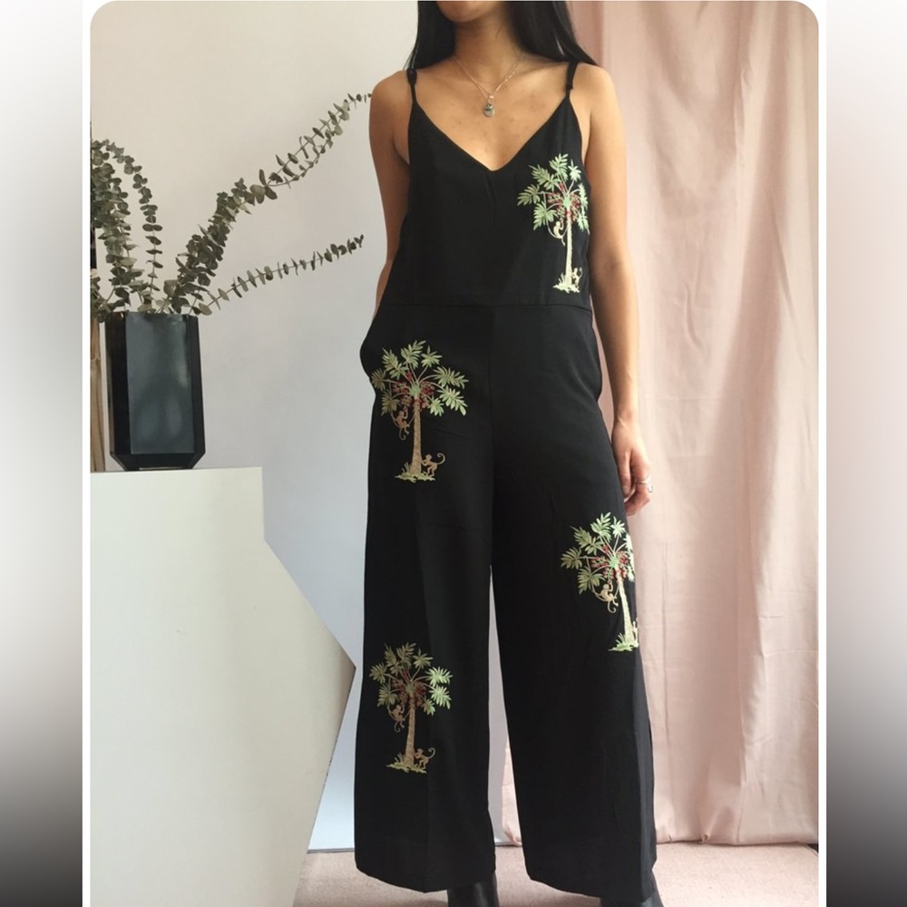 Pepaloves Embroidered Monkey Jumpsuit